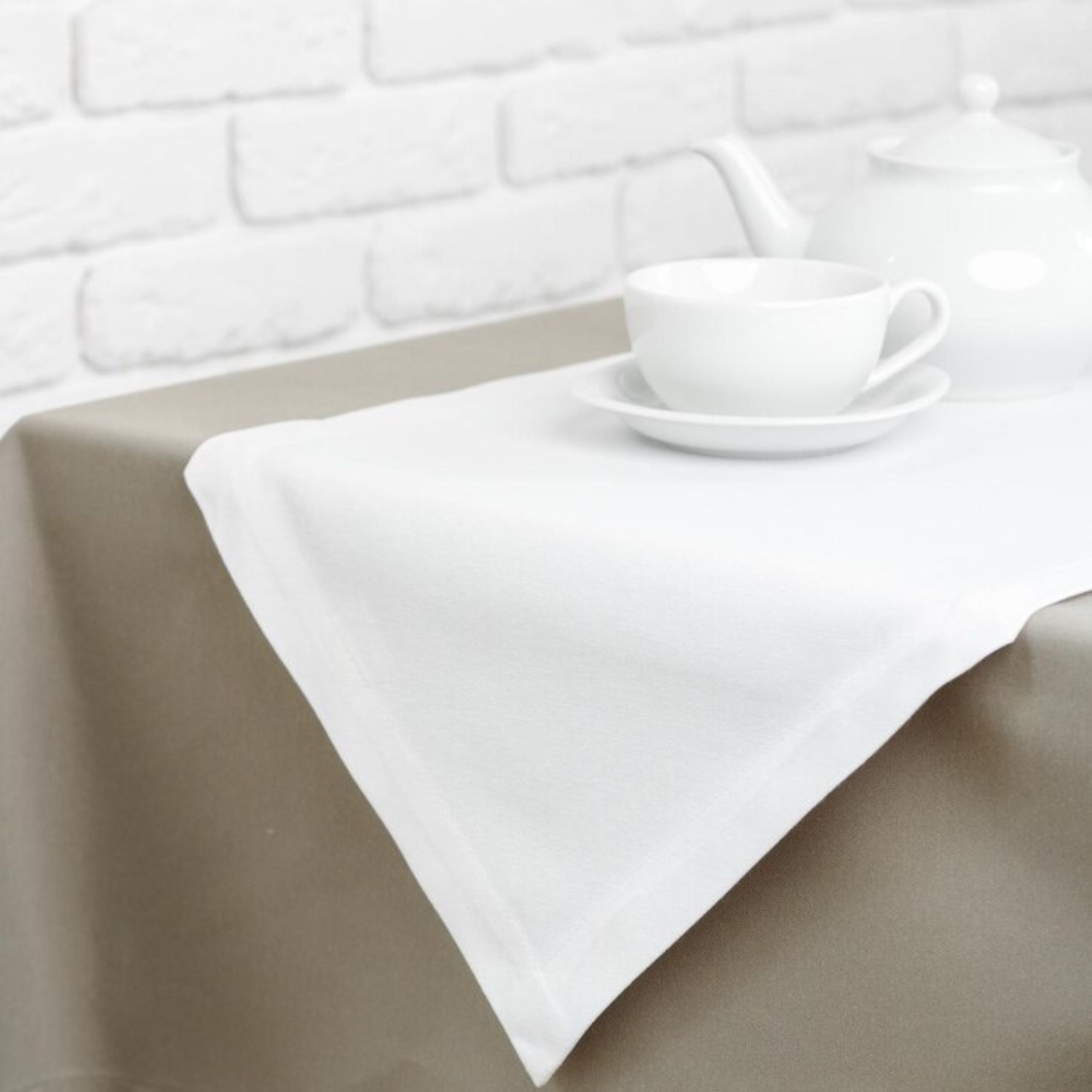 White Dining Towel