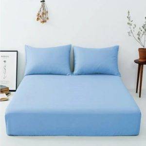 Plain Bed Sheet – Blue